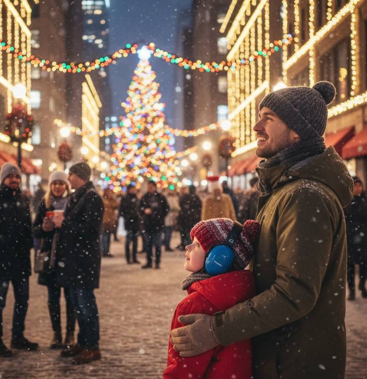 Acompañar a niños con autismo en Navidad: estrategias frente a luces, villancicos y multitudes